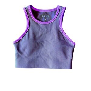 Anthropologie Wilo The Label Racer Back Sports Bra - Mauve Color Block- …